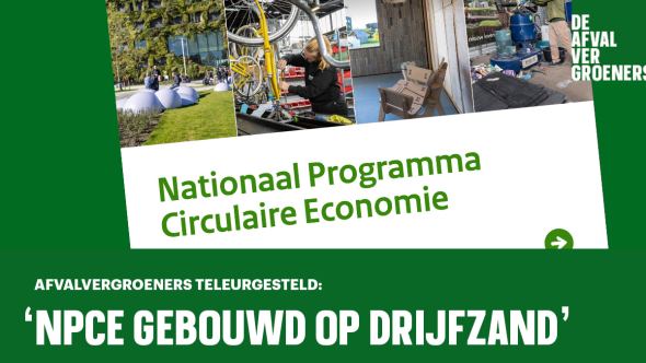 ‘Nationaal Programma Circulaire Economie gebouwd op drijfzand’