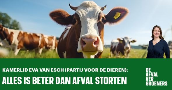 PvdD-Kamerlid Eva van Esch: Alles beter dan afval storten! 